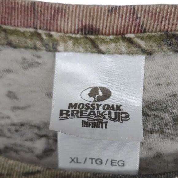 MOSSY OAK Women's XL Break Up Infinity Camo Long Sleeve T-Shirt Hunting Camping - Picture 4 of 5